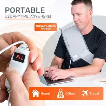 LOOKEE HealGlow Pro Medical Grade Red Light Therapy Belt - LED Technology - 60W Powerful Infrared Light Therapy for Body Pain Relief - New Upgraded 2025 Version - FSA & HSA Eligible