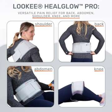 LOOKEE HealGlow Pro Medical Grade Red Light Therapy Belt - LED Technology - 60W Powerful Infrared Light Therapy for Body Pain Relief - New Upgraded 2025 Version - FSA & HSA Eligible