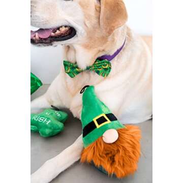 Huxley & Kent Bow Tie for Pets | Lucky Charm (Small) | St. Patricks Day Bow Tie Collar Attachment | Fun Bow Ties for Dogs & Cats | Cute, Comfortable, and Durable | H&K Bow Tie