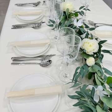 SL crafts 50pcs Paper Hand Fan with Organza Bags Bamboo Handheld Folding Fans DIY Decorative Wedding Party Favors (Cream)