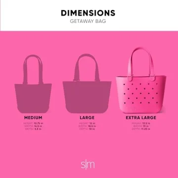 Spacious Simple Modern Beach Bag - Waterproof and Stylish