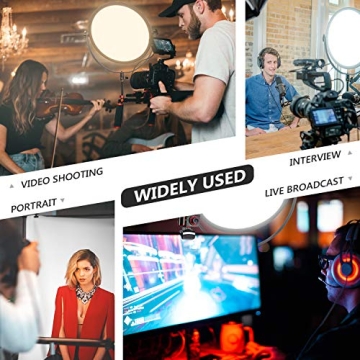 Neewer LED Bi-Color Round Light Panel for Photography