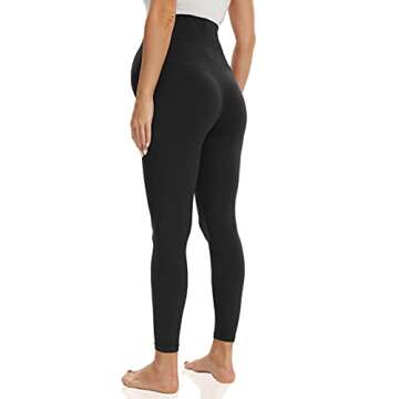 Foucome Women Maternity Leggings: Soft & Supportive Wear