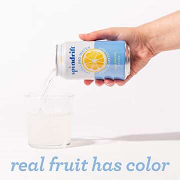 Spindrift Sparkling Water with Real Lemon - 12 Cans