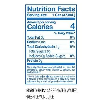 Spindrift Sparkling Water with Real Lemon - 12 Cans