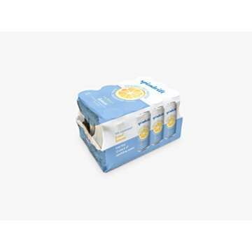 Spindrift Sparkling Water with Real Lemon - 12 Cans