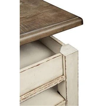 Stylish Vintage Farmhouse Lift Top Coffee Table with Storage