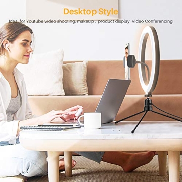 Shop Anozer Dimmable Selfie Ring Light with Tripod & Phone Holder