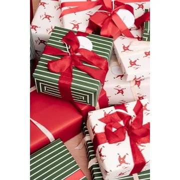 Merry Market Christmas Wrapping Paper Set for Luxurious Gifts