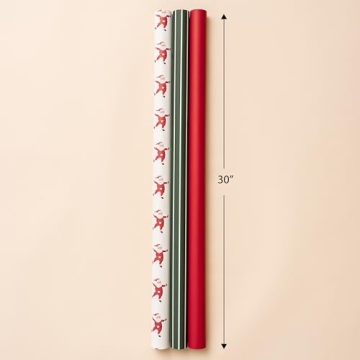 Merry Market Christmas Wrapping Paper Set for Luxurious Gifts