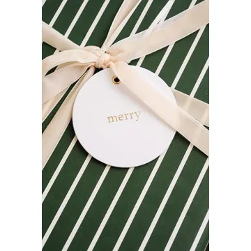 Merry Market Christmas Wrapping Paper Set for Luxurious Gifts