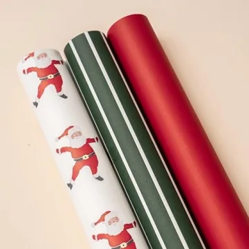 Merry Market Christmas Wrapping Paper Set for Luxurious Gifts