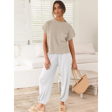ANRABESS Women's Trendy Two Piece Loungewear Set 2024