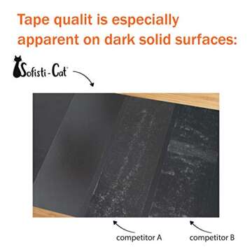 Sofisti-Cat Training Tape, Cat Tape for Furniture, Cat Scratch Deterrent for Furniture, Keep Cats from Scratching Furniture with Our Double -Sided Tape Cat Repellent