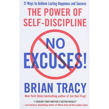 No Excuses Self-Discipline Book by Brian Tracy for Success