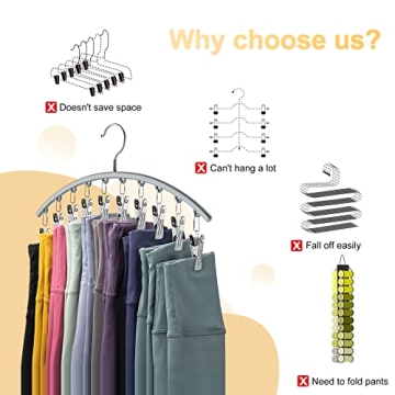 Space Saving Legging Organizer Hangers for Closet