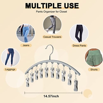 Space Saving Legging Organizer Hangers for Closet