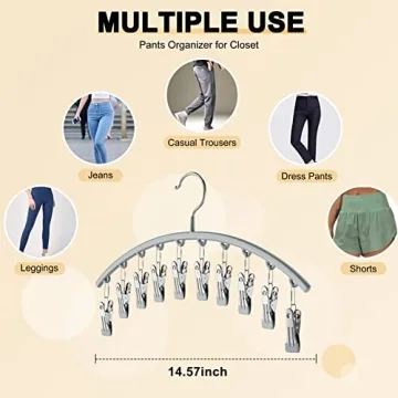 Space Saving Legging Organizer Hangers for Closet