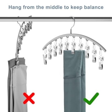 Space Saving Legging Organizer Hangers for Closet