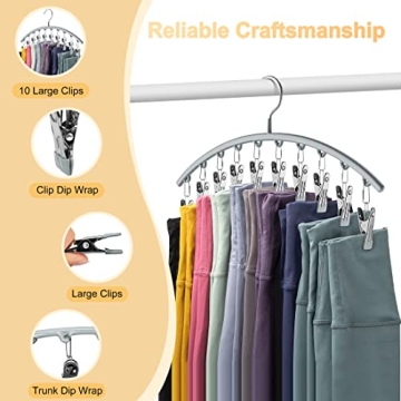 Space Saving Legging Organizer Hangers for Closet
