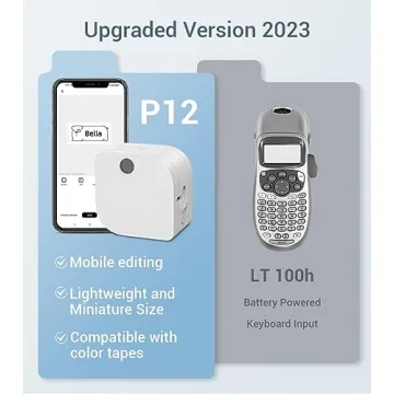 Phomemo P12 Bluetooth Label Maker Portable Inkless Thermal Printer