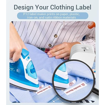 Phomemo P12 Bluetooth Label Maker Portable Inkless Thermal Printer