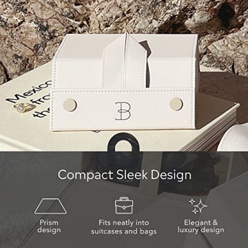 BOSHKU Vegan Leather Sunglasses Case Organizer – Compact & Secure