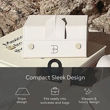 BOSHKU Vegan Leather Sunglasses Case Organizer – Compact & Secure