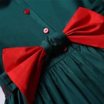 Maoluo Vintage Girl Christmas Winter Red Smocked Dress Size 2 3 4 5 6 8 10 12 Years Toddler Kids Birthday Smock Clothes