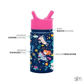 Simple Modern Kids Water Bottle | Insulated 14oz Unicorn | Durable & Fun