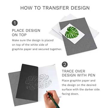 MyArtscape Graphite Transfer Paper 25 Sheets for Artists