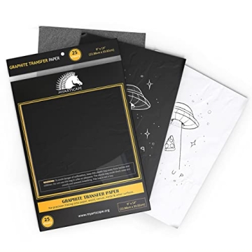 MyArtscape Graphite Transfer Paper 25 Sheets for Artists
