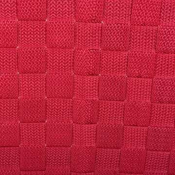 DII Woven Nylon Trapezoid Storage Bin, for Home, Office, Closets, & Everyday Storage Needs, Red, Tray