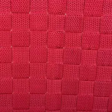 DII Woven Nylon Trapezoid Storage Bin, for Home, Office, Closets, & Everyday Storage Needs, Red, Tray