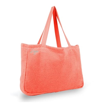 Luzia Cotton Terry Tote Bag - Everyday Use - Extra Large, Reversible, Shoulder Bag - Made of Luxurio...