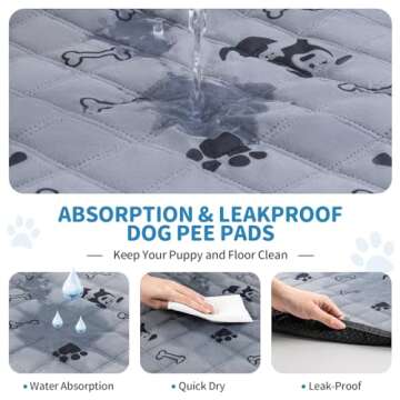 MelonArt Reusable Dog Pee Pads for Potty Training