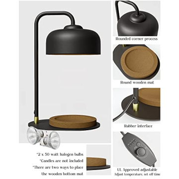 CHIACHIA Candle Warmer Lamp with Timer for Scented Candles