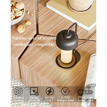 CHIACHIA Candle Warmer Lamp with Timer for Scented Candles