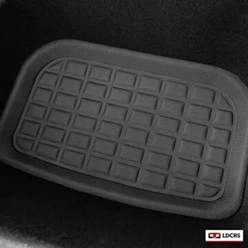 LDCRS Tesla Model Y Front Trunk Mats & Rear Sub Trunk Mats 2024 2023 2022 2021 - All Weather Frunk Mats - Premium 3D Waterproof Rear Trunk Mats Without Logo - Heavy Duty Non Slip Frunk & Trunk Liners