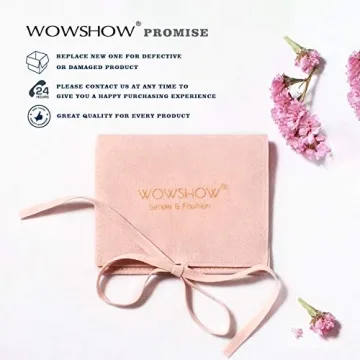 Wowshow Small Half Hoop Stud Earrings with Cubic Zirconia