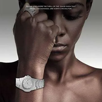 Affordable PINTIME Diamond Iced Bling Watch for Everyone