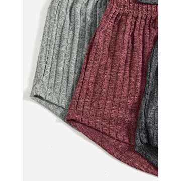 SOLY HUX Women's Ribbed Knit Pajama Sets for Comfort