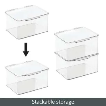 mDesign Multi-Purpose Food and Laundry Storage Container