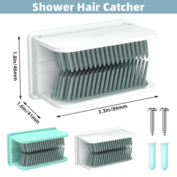 Shower Hair Catcher - Reusable Hair Trap for Drain