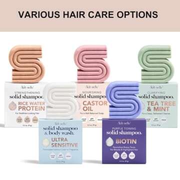 Kitsch Tea Tree & Mint Anti-Dandruff Shampoo Bar - Vegan, Natural, Paraben & Sulfate Free | For Itchy Scalp & All Hair Types | Made in US, 3.2oz