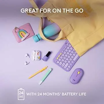 Logitech K380 Pebble Keyboard - Multi-Device Bluetooth Wireless