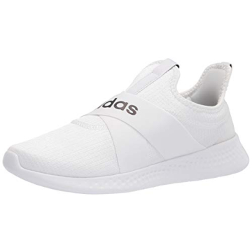 adidas Women's Puremotion Adapt Running Shoe, White/Black/Dove Grey, 7