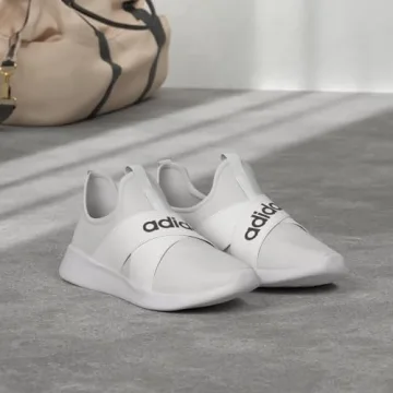 adidas Women's Puremotion Adapt Running Shoe, White/Black/Dove Grey, 7