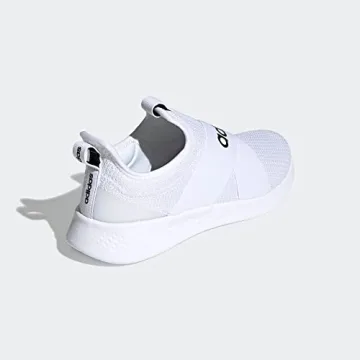 adidas Women's Puremotion Adapt Running Shoe, White/Black/Dove Grey, 7