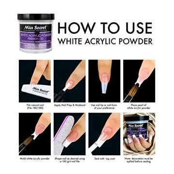 Mia Secret White Acrylic Powder for Stunning Nail Art